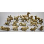 A Collection of Various Brass Animal, Figural and Other Ornaments