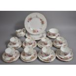 A Royal Crown Derby Derby Posies Tea Set to comprise Two Plates, Eight Side Plates, Saucers and