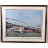 A Framed American Railway Print, Four Fifty-Five at St. Louis, Signed by the Artist, Limited