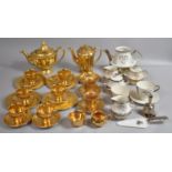 A Royal Winton Gilt Decorated Tea Set together with Wade Examples and a Further Royal Winton 25th