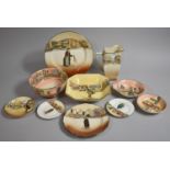 A Collection of Various Royal Doulton Dickens Wares to comprise Jugs, Bowls, Dishes, Plates Etc (Ten