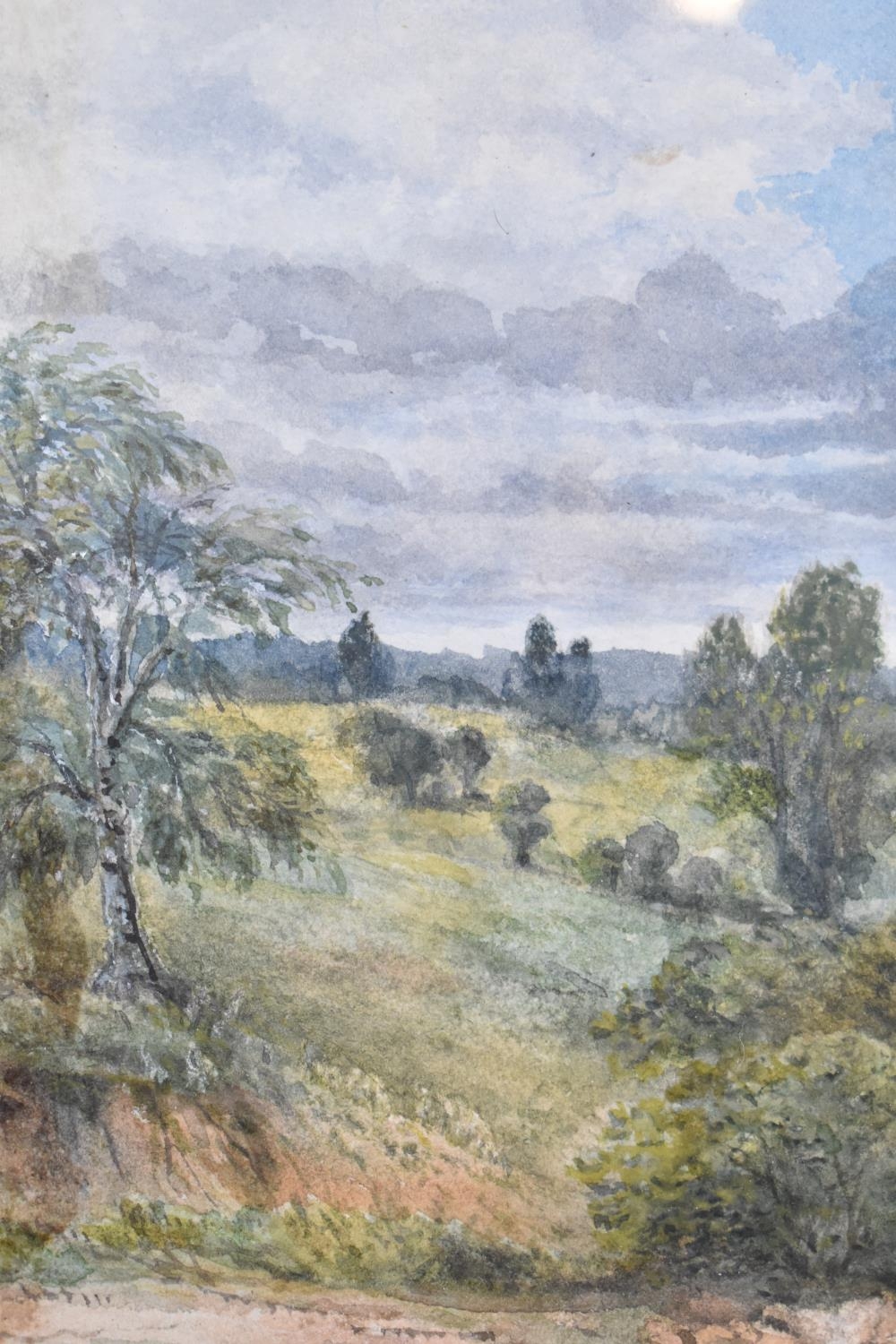 A Gilt Framed Watercolour, Cannock Chase 1851, Signed L Burd, 23x16cm - Image 2 of 2