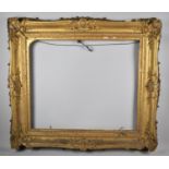 A 19th Century Moulded Gilt Picture Frame in Need of Restoration, Outer Measurements, 89x79cm and