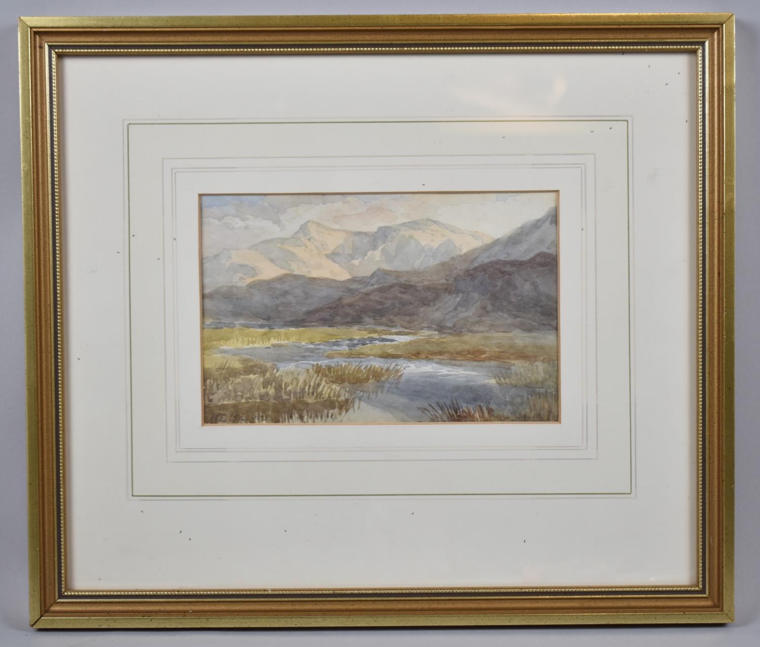 A Framed Watercolour, Solitude, Signed W E Bacon, 20x13cm