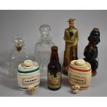 A Collection of Various Decanters to comprise Glass Examples, Wade, Continental Etc