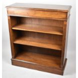 A Mid/Late 20th Century Oak Open Bookcase with Two Adjustable Shelves, 91cm Wide