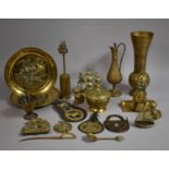 A Collection of Various Brassware to comprise Ornaments, Vases Etc