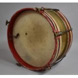 A Vintage Brass and Wooden Snare Drum, 38cm Diameter, Condition Issues