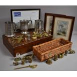 A Collection of Various Items to comprise Pewter Tankards, Pictures and Prints, Brassware Etc