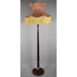 A Mid 20th Century Mahogany Standard Lamp with Shade