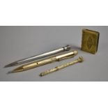 A Collection of Three Late 19th/Early 20th Century Propelling Pencils and Pen to Include Silver