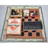 A Collection of Games to Include Chess, Draughts and Chess Board, Vintage Monopoly etc