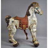 A Vintage Metal Mobo Children's Ride On Horse Toy, in Need of Full Restoration and Repair, 66cm wide