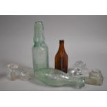A Collection of Vintage Bottles, Marble Stop Bottle, Decanter Stoppers