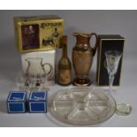 A Collection of Mid 20th Century Glasswares to Include Port Glasses, Jugs, Brandy Balloons, Webb