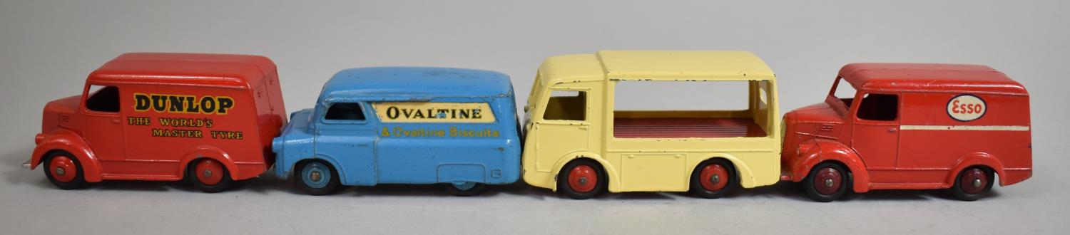 A Collection of Four Unboxed Dinky Toys Commotional Vans to Include 30v Electric Dairy Van with " - Image 2 of 7