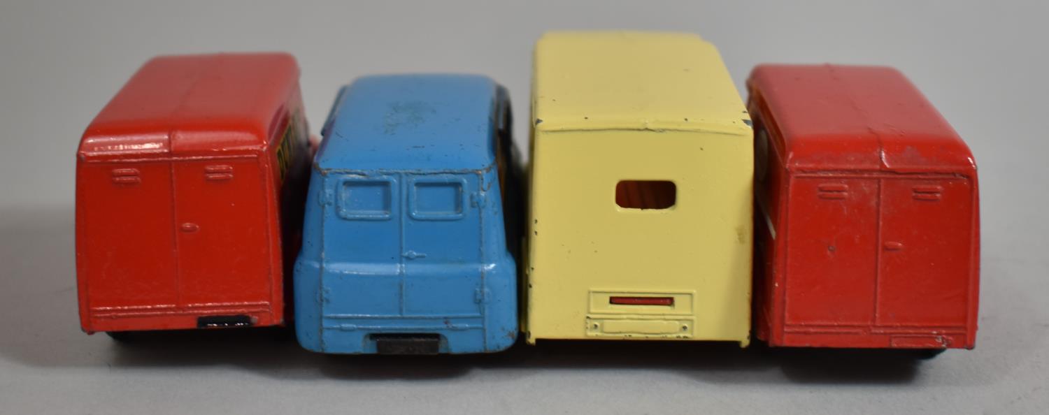A Collection of Four Unboxed Dinky Toys Commotional Vans to Include 30v Electric Dairy Van with " - Image 5 of 7