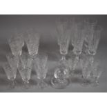 A Collection of Various Stuart Drinking Glasses to Comprise Wines, Champagne Flutes Etc Together