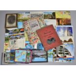 Two Children's Stamp Albums and Contents Together with Postcards etc