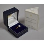 A Compton and Woodhouse 9ct Gold Diamond Ring, Seven Stone Diamond Cluster with Guarantee Card, 2g
