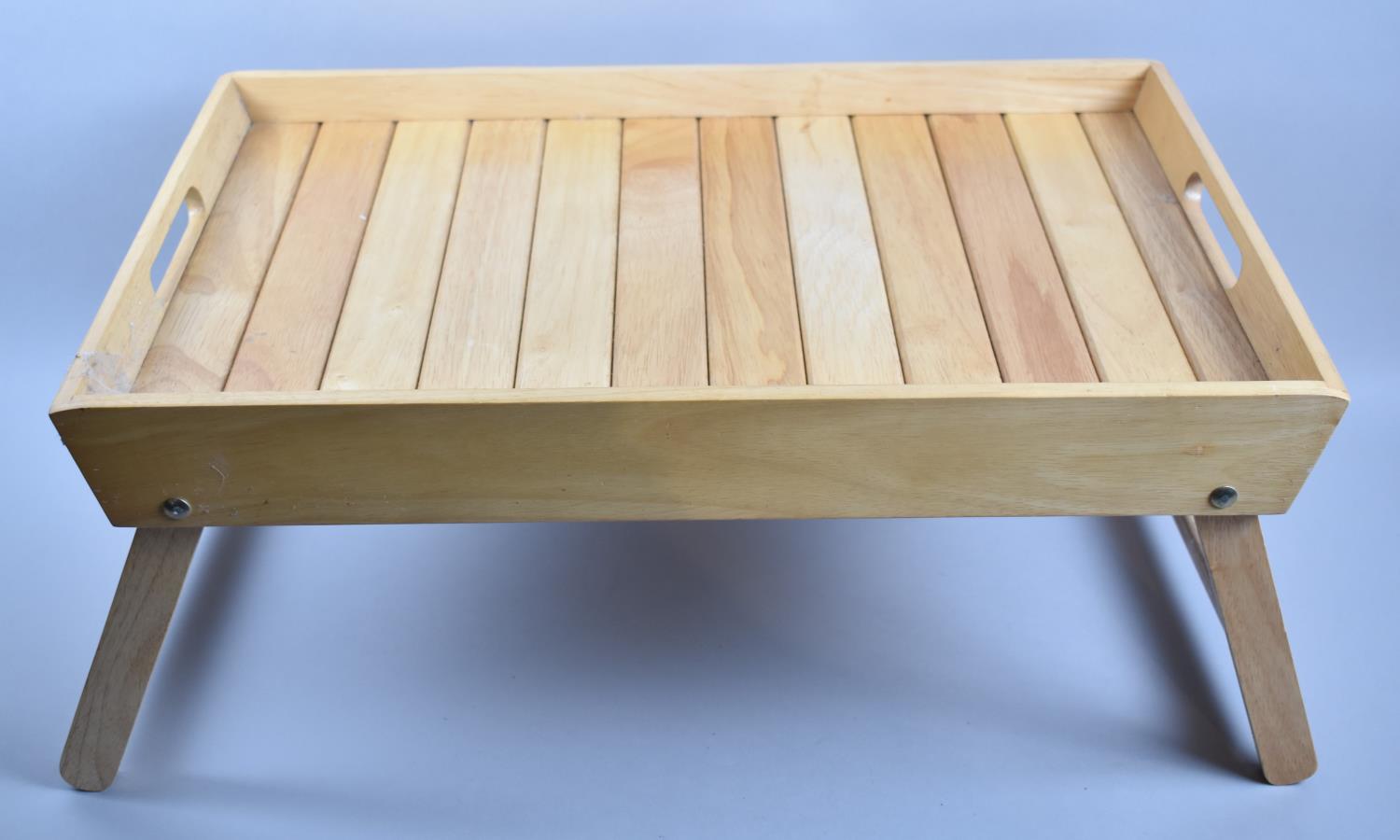 A Modern Wooden Bed Tray, 56x36cm