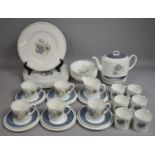 A Wedgwood Susie Cooper Design Glen Mist Part Service to Comprise Large Plates, Bowls, Cups,