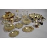 A Collection of Various Silver Plated Items to Comprise Bowls, Tankards, Trophy, Pierced Dishes,