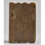 A WWI Trench Art Copper Match Box Holder Inscribed TL Hough KSLI (King's Shropshire Light
