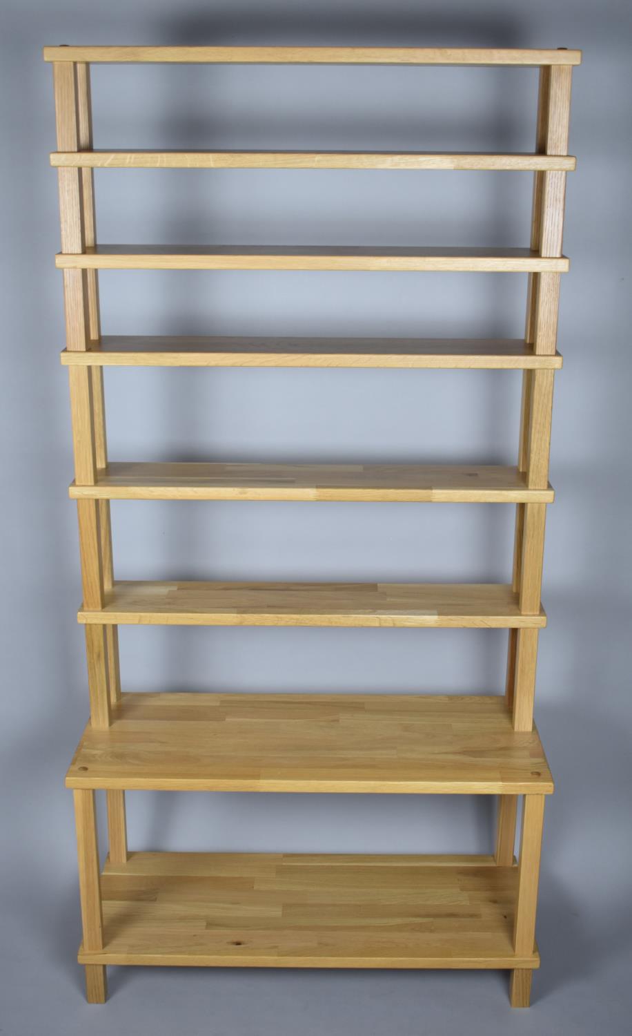 A Wooden Waterfall Shelf Unit, 80cm wide - Image 2 of 2