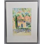A Framed John Donaldson Watercolour, French Farm Cottage, 20x30cm