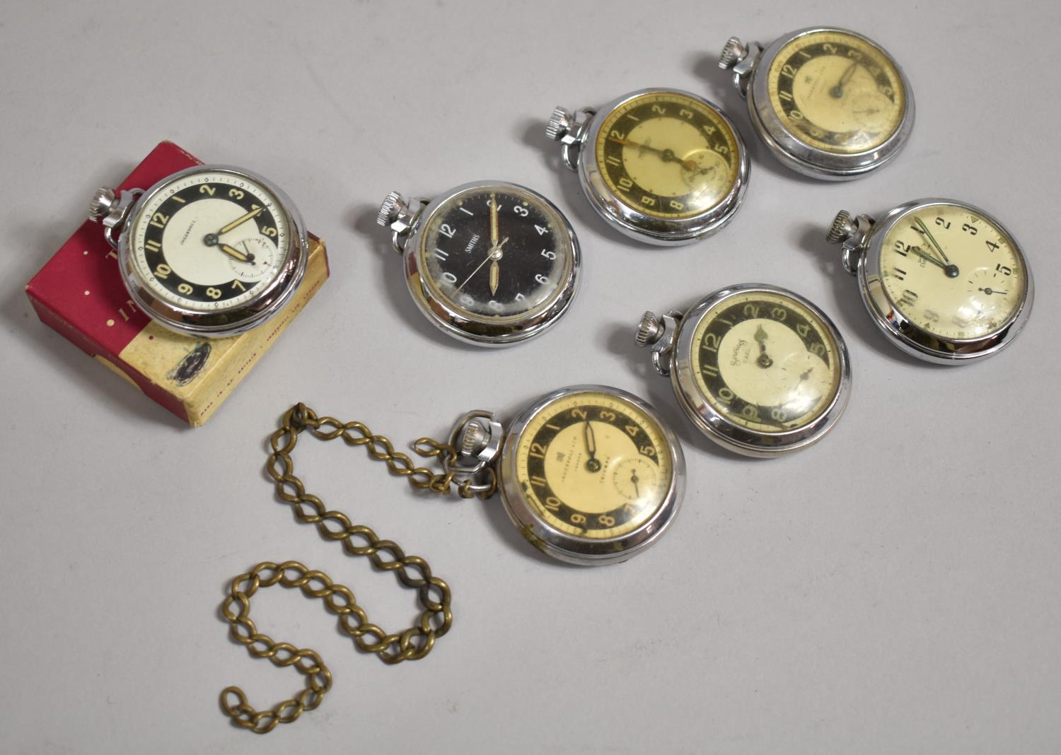 A Collection of Vintage Pocket Watches all in Need of Some Attention