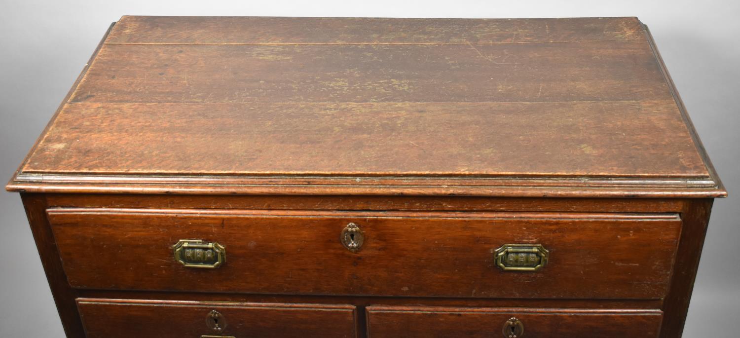 An Edwardian Chest of One Long Over Two Short Drawers, 101cm Wide - Image 2 of 2