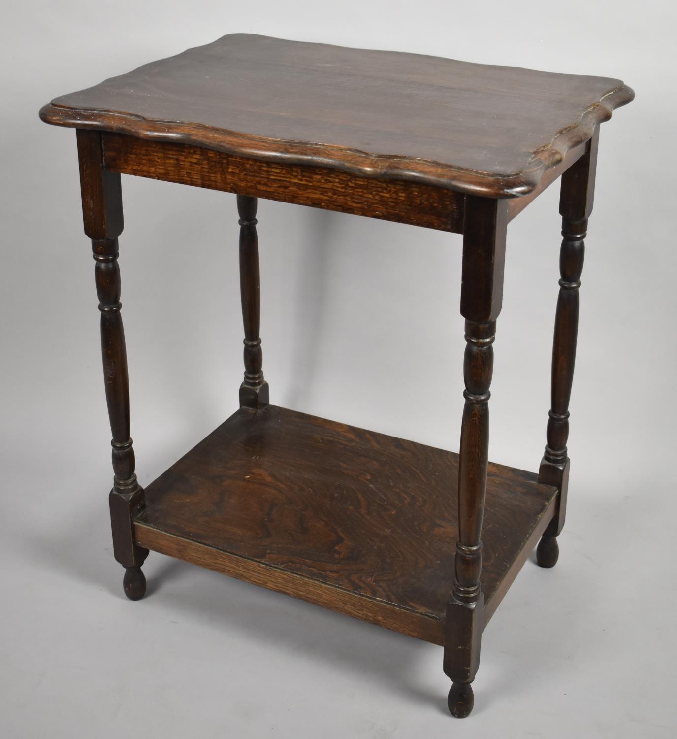 A Mid 20th Century Oak Rectangular Topped Occasional Table, 60cm Wide