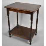 A Mid 20th Century Oak Rectangular Topped Occasional Table, 60cm Wide