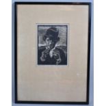 A Framed Marmaduke Miller Woodblock Print, "Dales Bred", 11x15cm