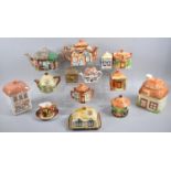 A Collection of Cottage Ware Teapots, Storage Jars, Sugar Bowls etc