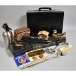 A Collection of Various Early 19th Century and Later Books (AF), Wooden Gavel, Antler Briefcase,