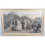 A Framed Fildes Print, The Village Wedding, 75x45cm