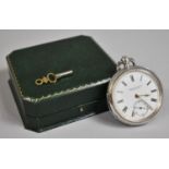 A Silver Pocket Watch, Fusee Movement by Powell and Jones Shrewsbury, no.73782, White Enamel Dial