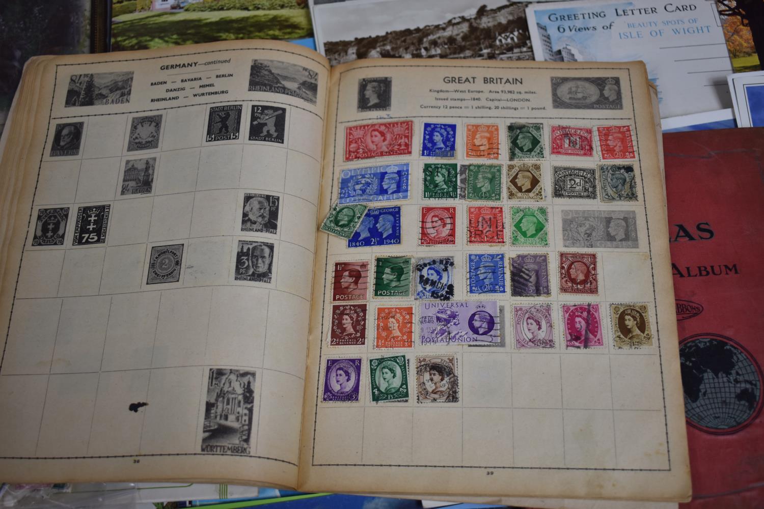 Two Children's Stamp Albums and Contents Together with Postcards etc - Image 5 of 5