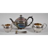 A Mid 20th Century Silver Plated Three Piece Tea Service