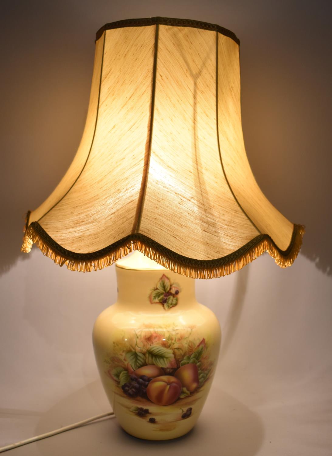 An Aynsley Orchard Gold Table Lamp, With Shade, - Image 2 of 3