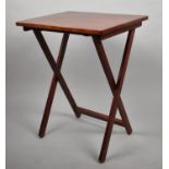 A Small Folding Table, 50cm wide