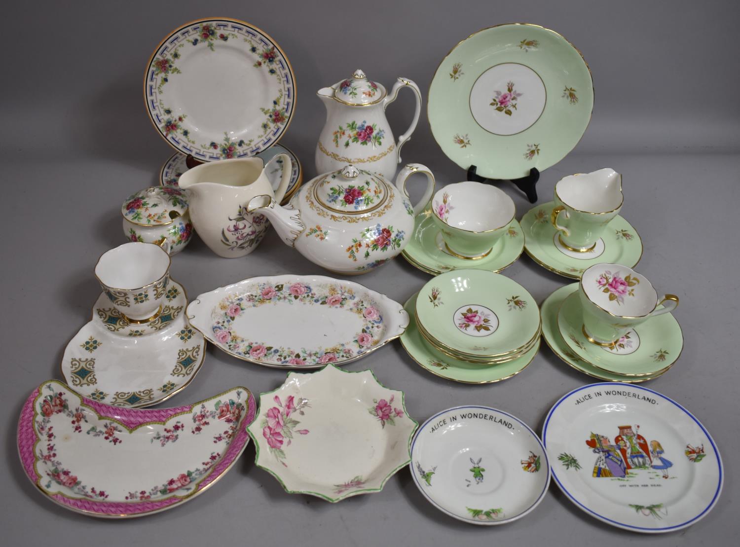 A Collection of Various Teawares to Comprise New Chelsea Floral Decorated Teapot and Hot Water Pot