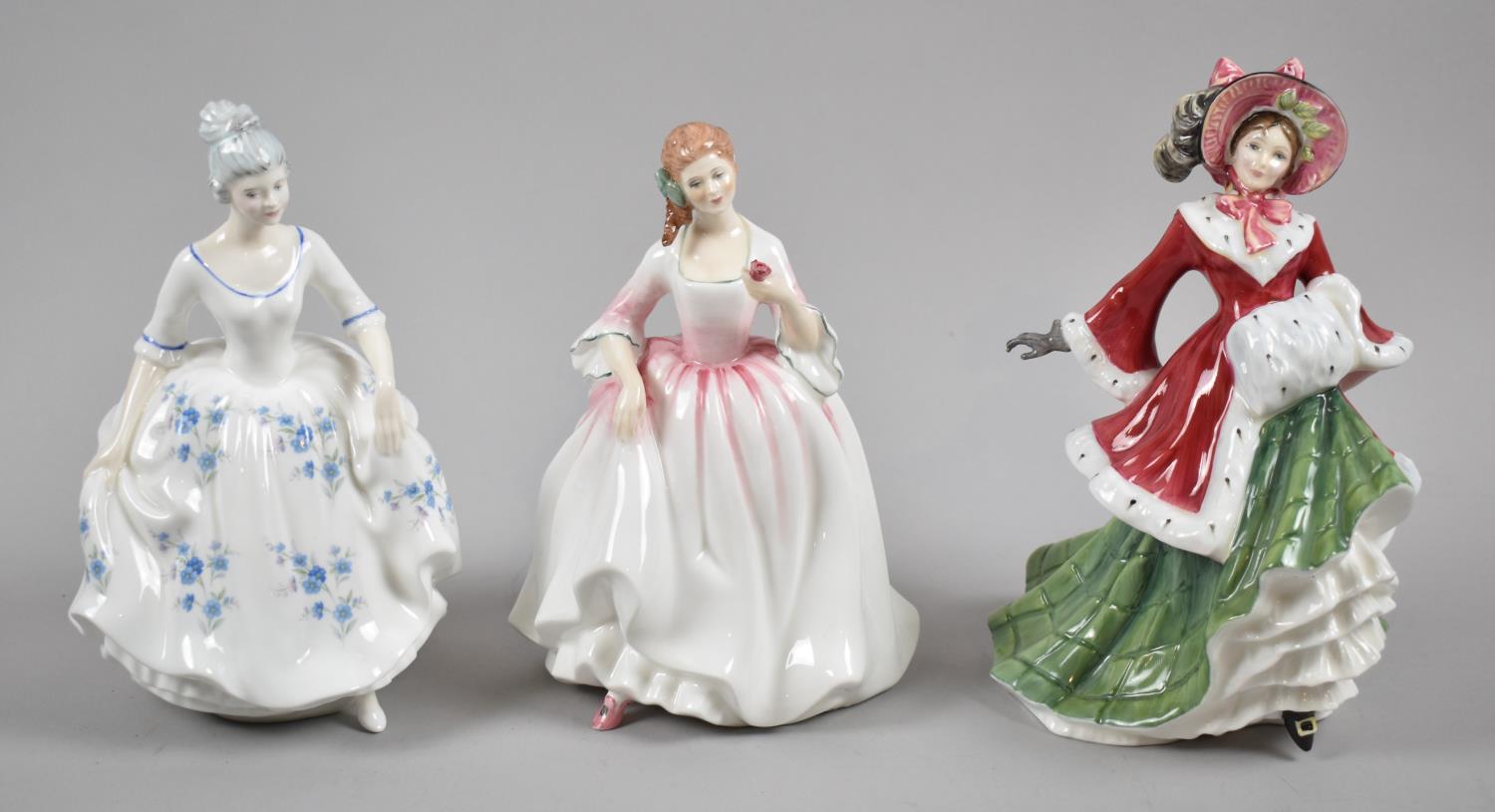 A Collection of Three Royal Doulton Figural Ornaments, All Seconds