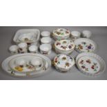A Collection Royal Worcester Evesham Oven to Table Dinnerwares to Comprise Lidded Tureens, Flan