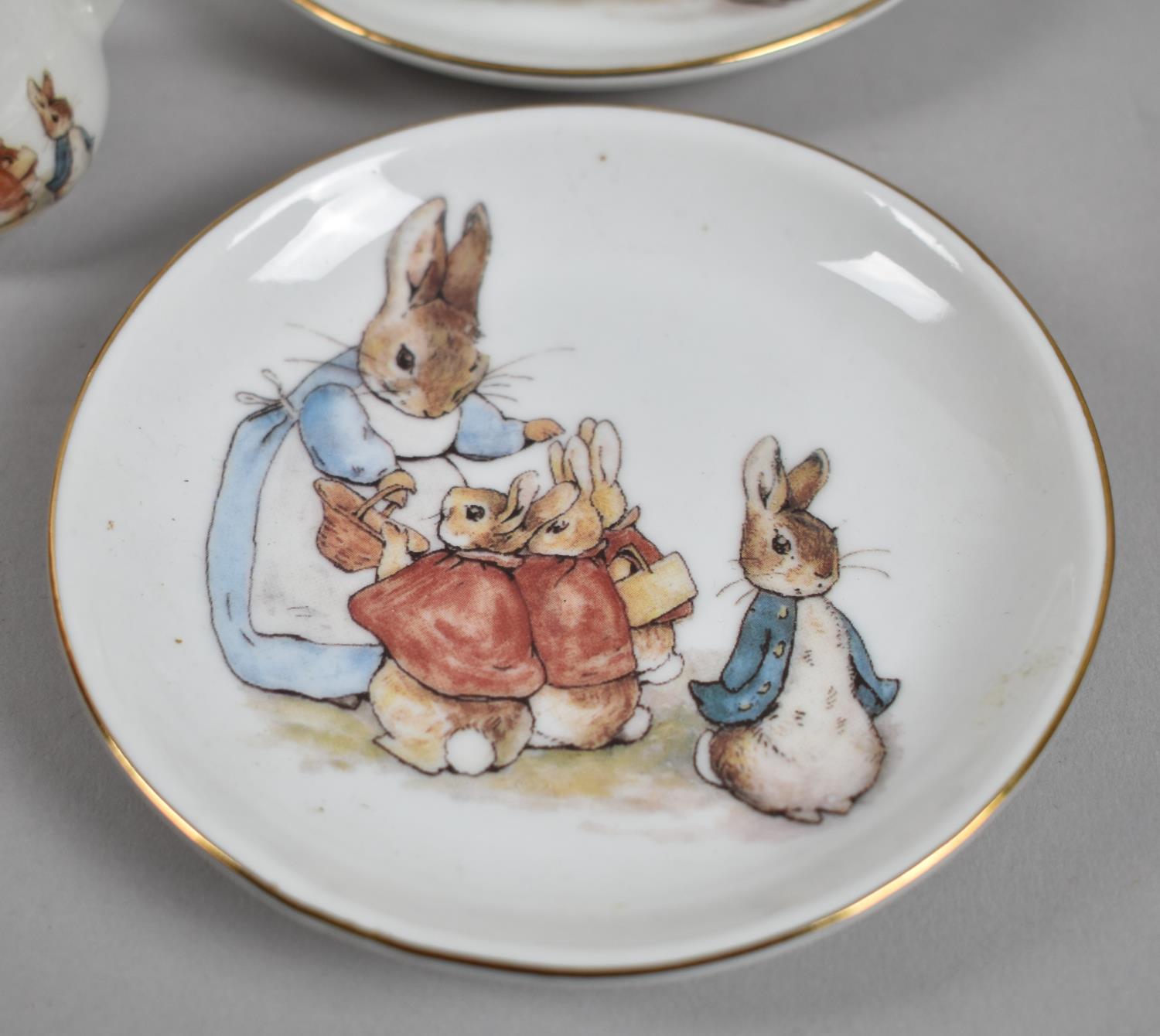 A German Beatrix Potter Peter Rabbit Dolls Tea Set for Four - Image 2 of 2
