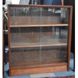 A Mid 20th Century Glazed Mahogany Bookcase, 76cm wide