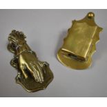A Victorian Ratcliffe Patent Letter Clip in the Form a Ladies hand, Registration Mark to Cuff