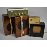 A Collection of Vintage Radios and Speakers